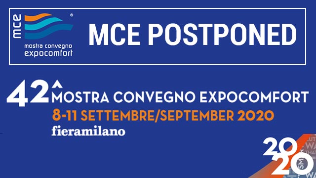 MCE Postponed to September 8 11 2020 in Fiera Milano Mostra Convegno Expocomfort