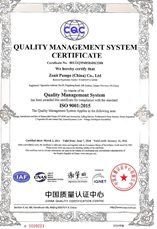 ISO-9001 - Zenit Pumps China