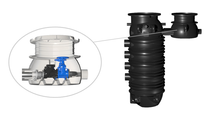 Zenit BOXPRO pumping station valve well