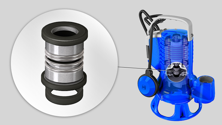 Zenit blue Series electric submersible pump V ring mechanical seals