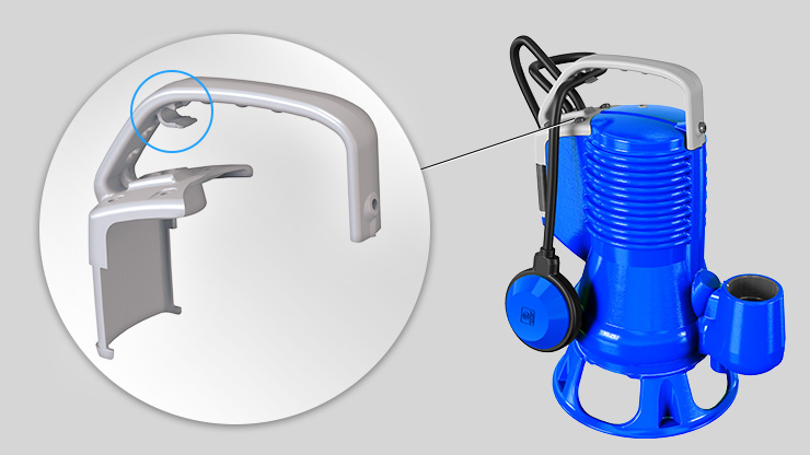 Zenit blue Series electric submersible pump handle