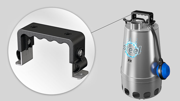 Zenit Steel Series electric submersible pump adjustable float switch handle