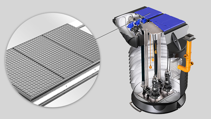 stazioni di sollevamento Zenit liftBOX coperchio carrabile