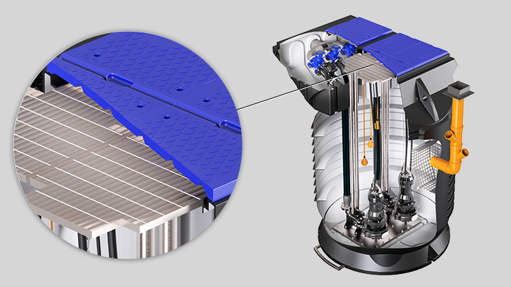 stazioni di sollevamento Zenit liftBOX grata anti caduta
